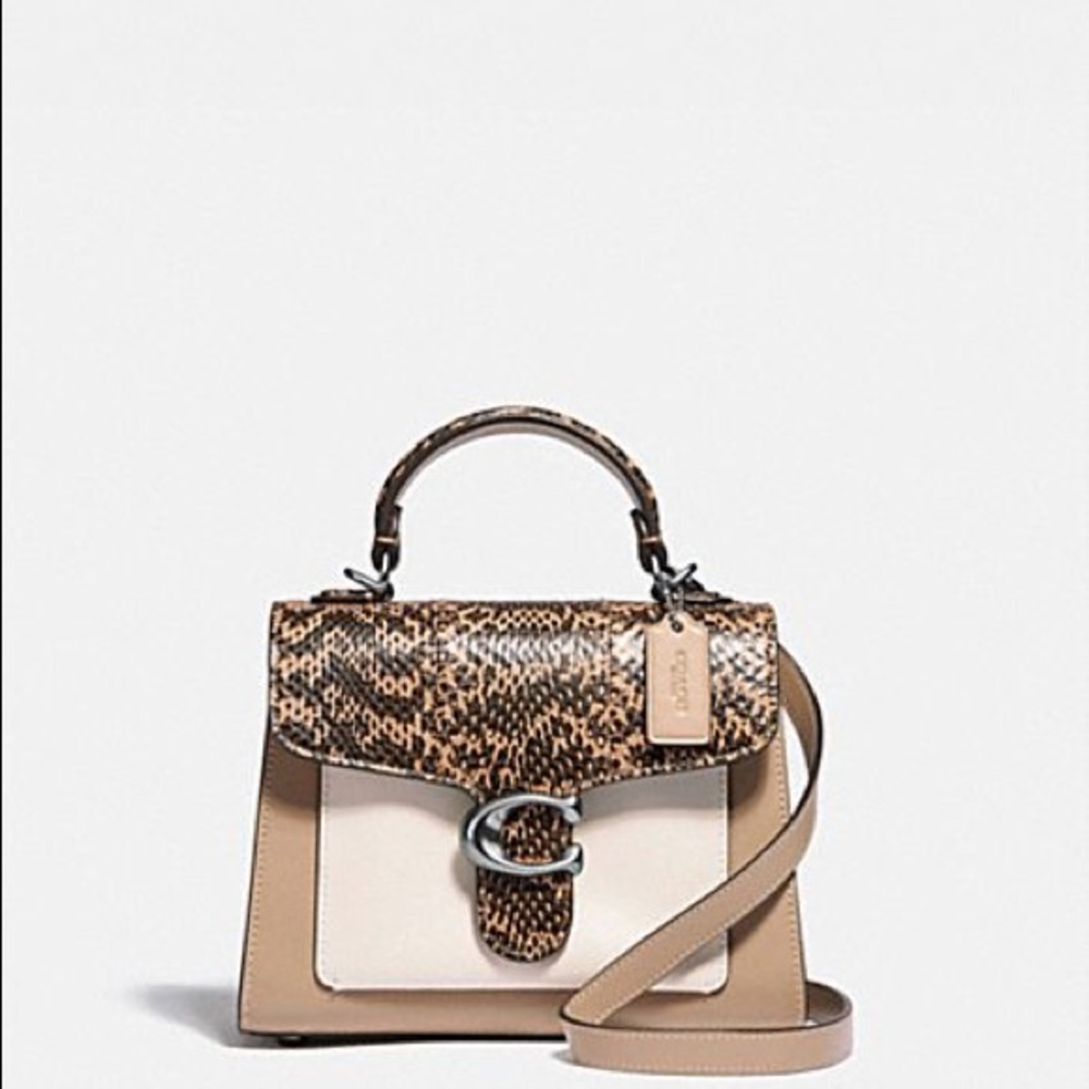 Coach Tabby 20 with Colorblock & Snakeskin
